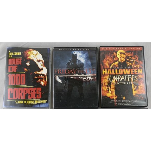 Various Other - Horror DVD Collection Rob Zombie House Of 1000 Corpses Friday Th 13th Halloween